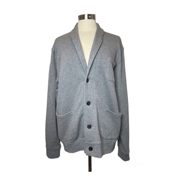 FRANK AND OAK Gray Sweater Blazer size XL - Picture 2 of 9